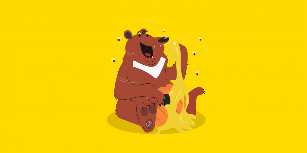 bear with honey